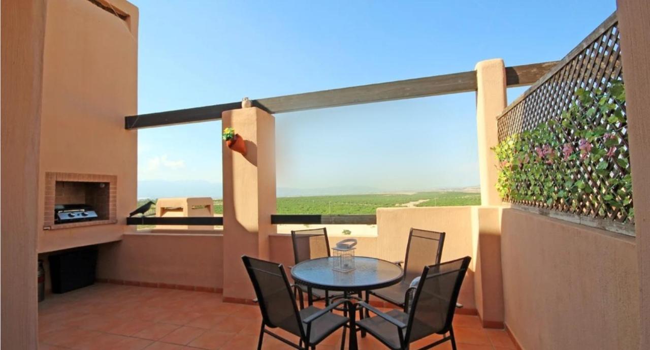 Casa Leona: Fully Furnished, Secure Golf Resort Penthouse Apartment With Gorgeous Views In 木尔西亚 外观 照片